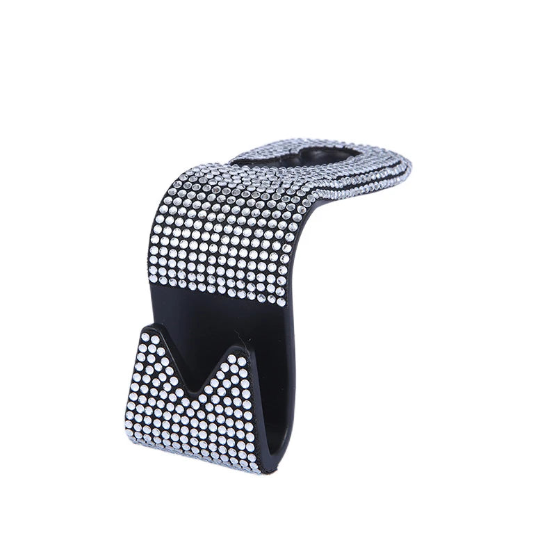 Rhinestone Car Seat Back Hook Hanger for Daily Vehicle Storage