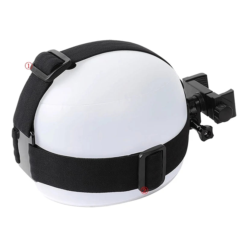 Support serre-tête à fixer sur la tête, réglable, pour téléphone portable, pour diffusion en direct et prise de vue à la première personne, cadeau