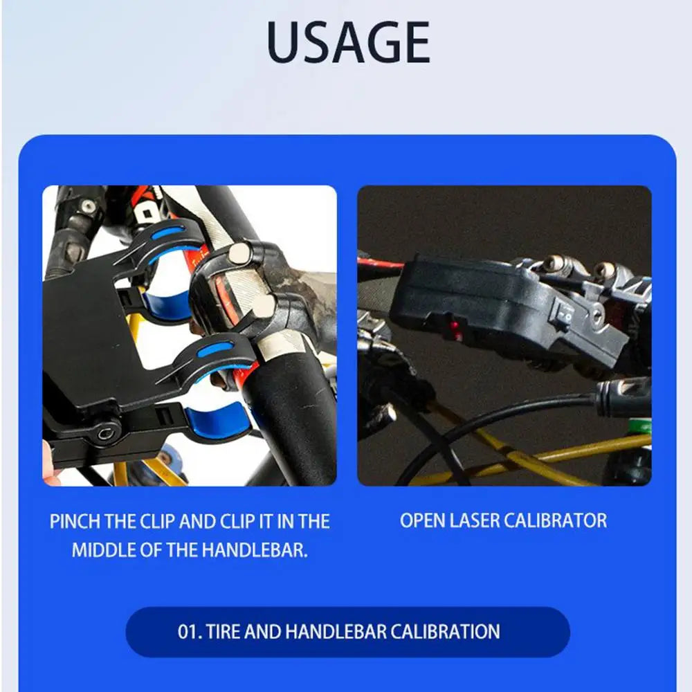 Outil de calibrage et d'alignement laser pour selle de vélo