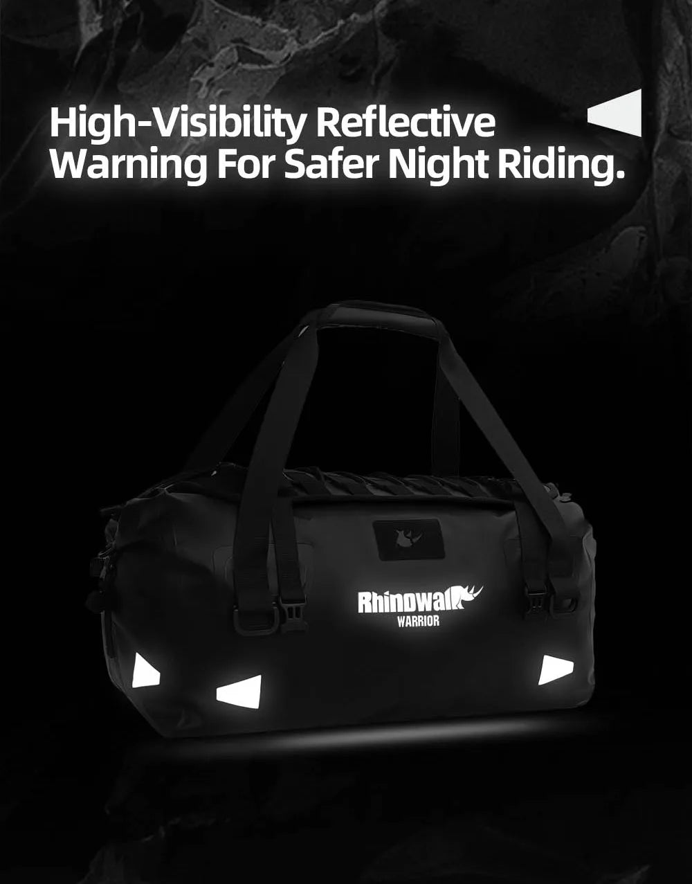 Waterproof Motorcycle Saddle Bag 20L 40L 65L Tail Seat Storage Pack