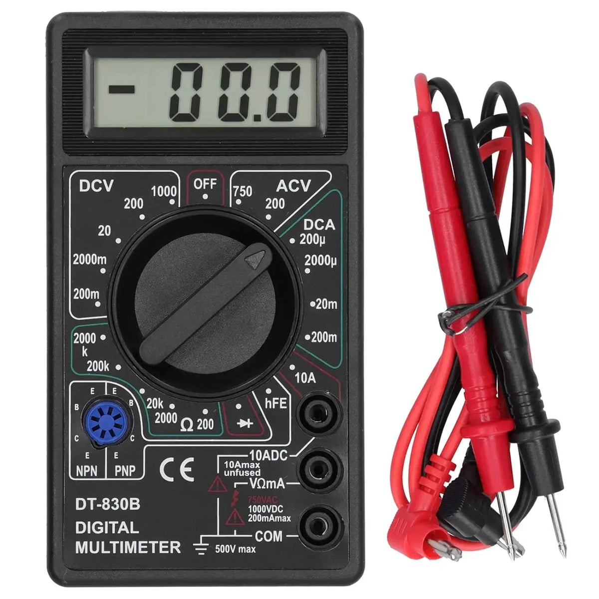 DT830B Mini Handheld Digital Multimeter, Voltmeter Ammeter Tester for Automotive & Electrical Circuit Repair