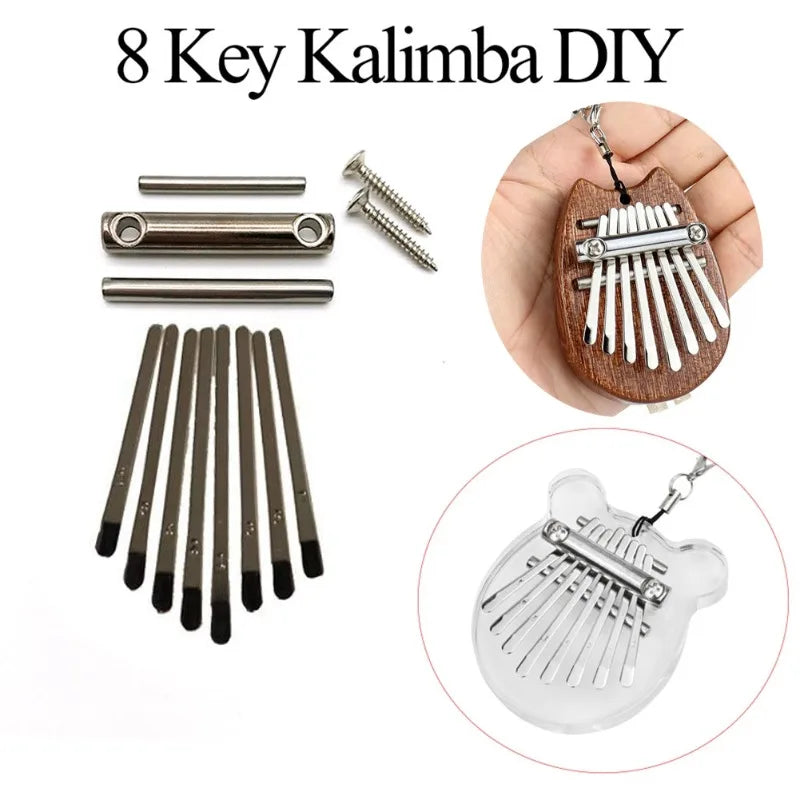 8-nycklares kalimba-brygga, sadel och nyckelset