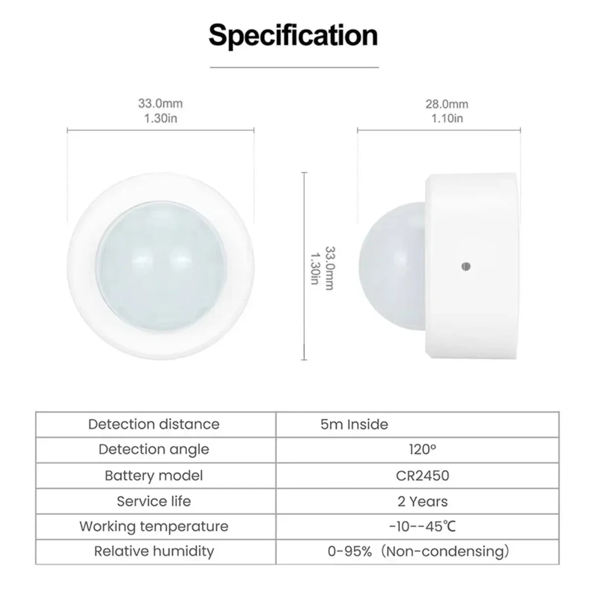 Zigbee 3.0 Smart PIR Motion Sensor Human Infrared Detector Household Security Alarm Wireless Sensor Require Zigbee Gateway Hub