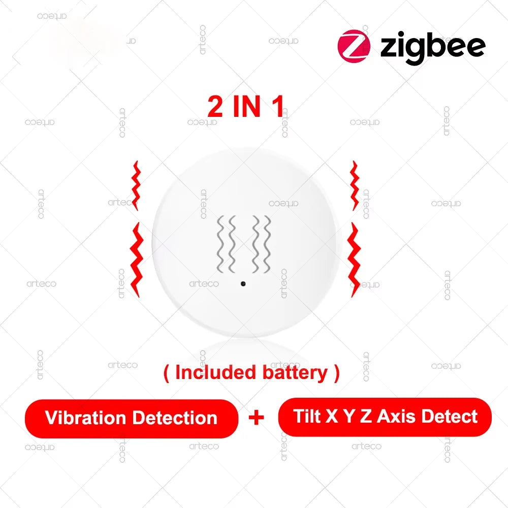 Zigbee2MQTT Vibration and Tilt Sensor