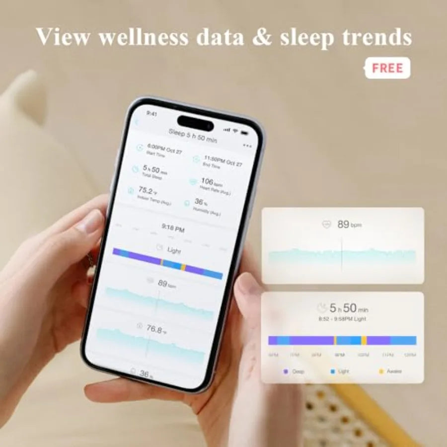 Smart Baby Sock Monitor and 2.5K PTZ Nursery Camera