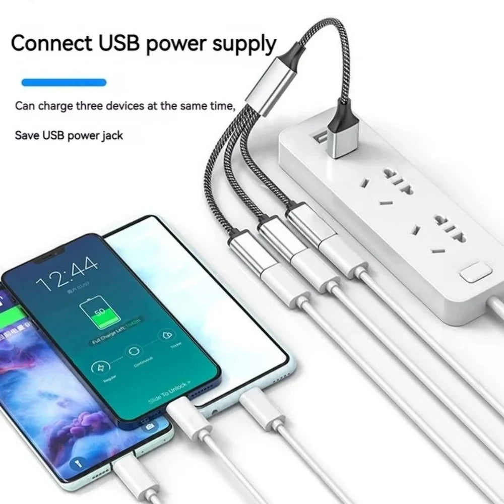 USB-2.0-Hub-Splitter mit USB-A- oder USB-C-Anschluss