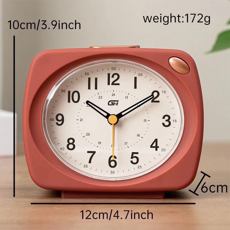 Analogue Alarm Clock with Snooze, Colour Options