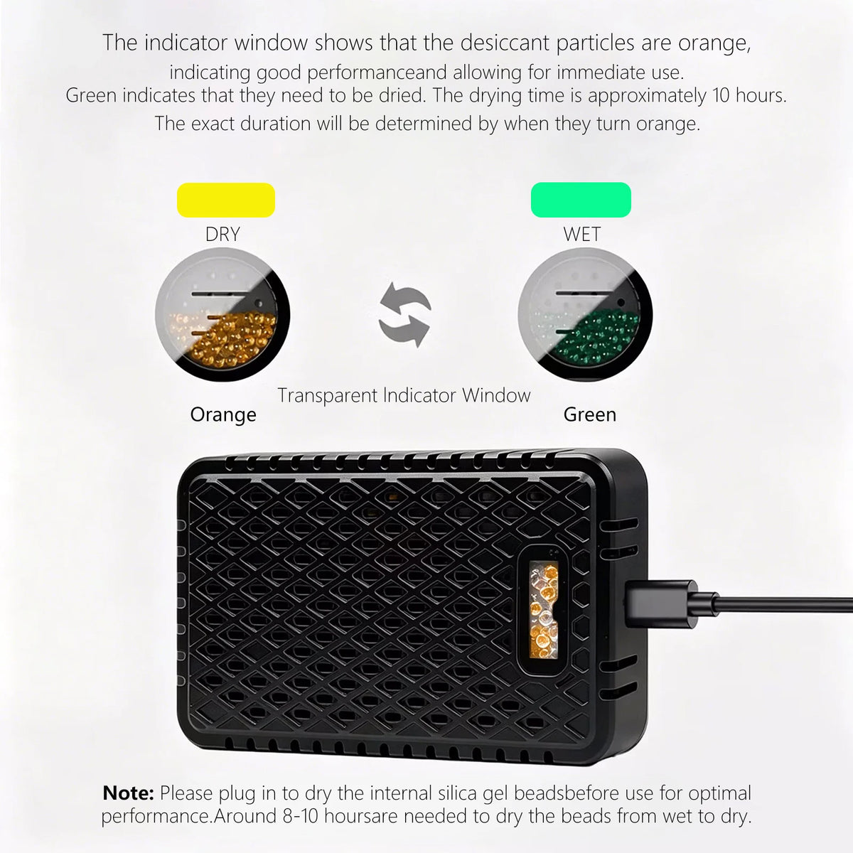 Reusable Camera-Cabinet Moisture Absorber - USB-C