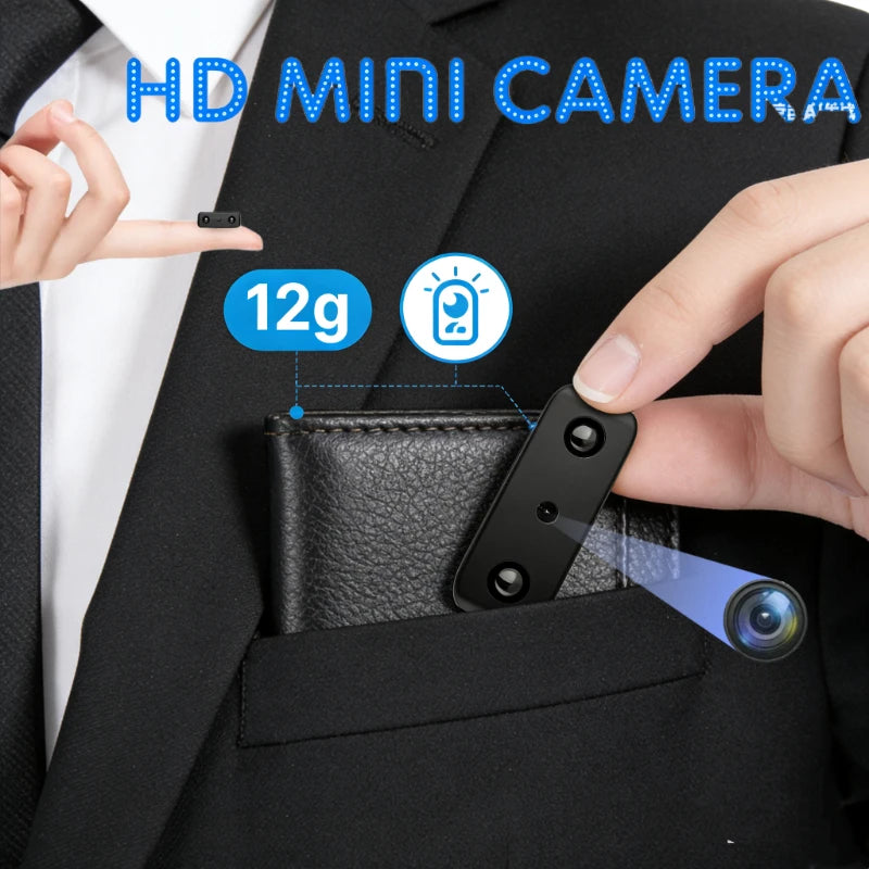 Mini caméra IP HD 1080P ultra compacte, WiFi portable, caméra vidéo, vision nocturne IR, anti-vol, sécurité domestique, enregistreur DVR, détection de mouvement
