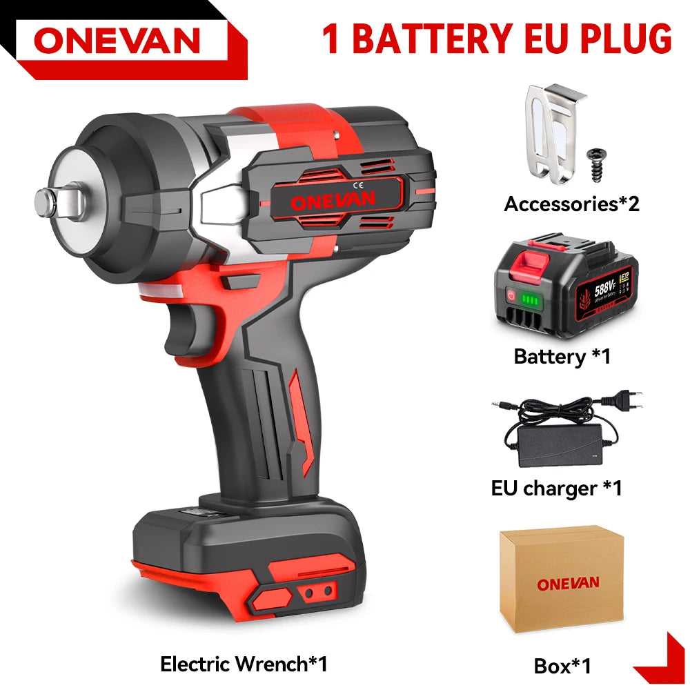 Ασύρματο κλειδί κρούσης 2800N.M 8000RPM χωρίς ψήκτρες 18V εργαλείο ισχύος