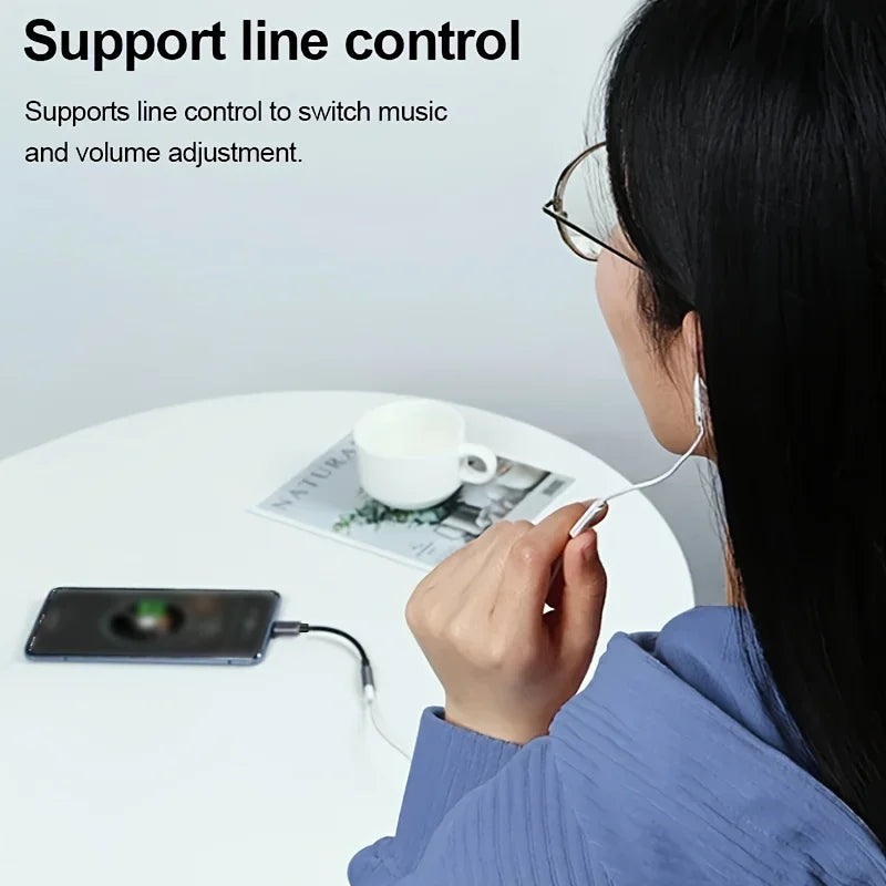 Type C to 3.5mm Headphone Adapter USB-C 3.5 Jack Audio Cable for Huawei P30 Xiaomi Samsung Oneplus Earphone Audio Adapter