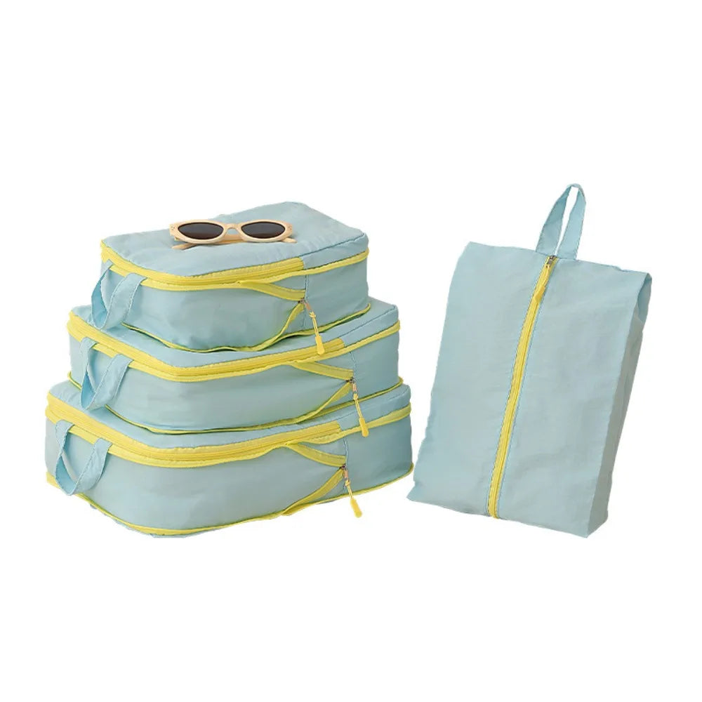 Four-Piece Taslan Travel Packing Set