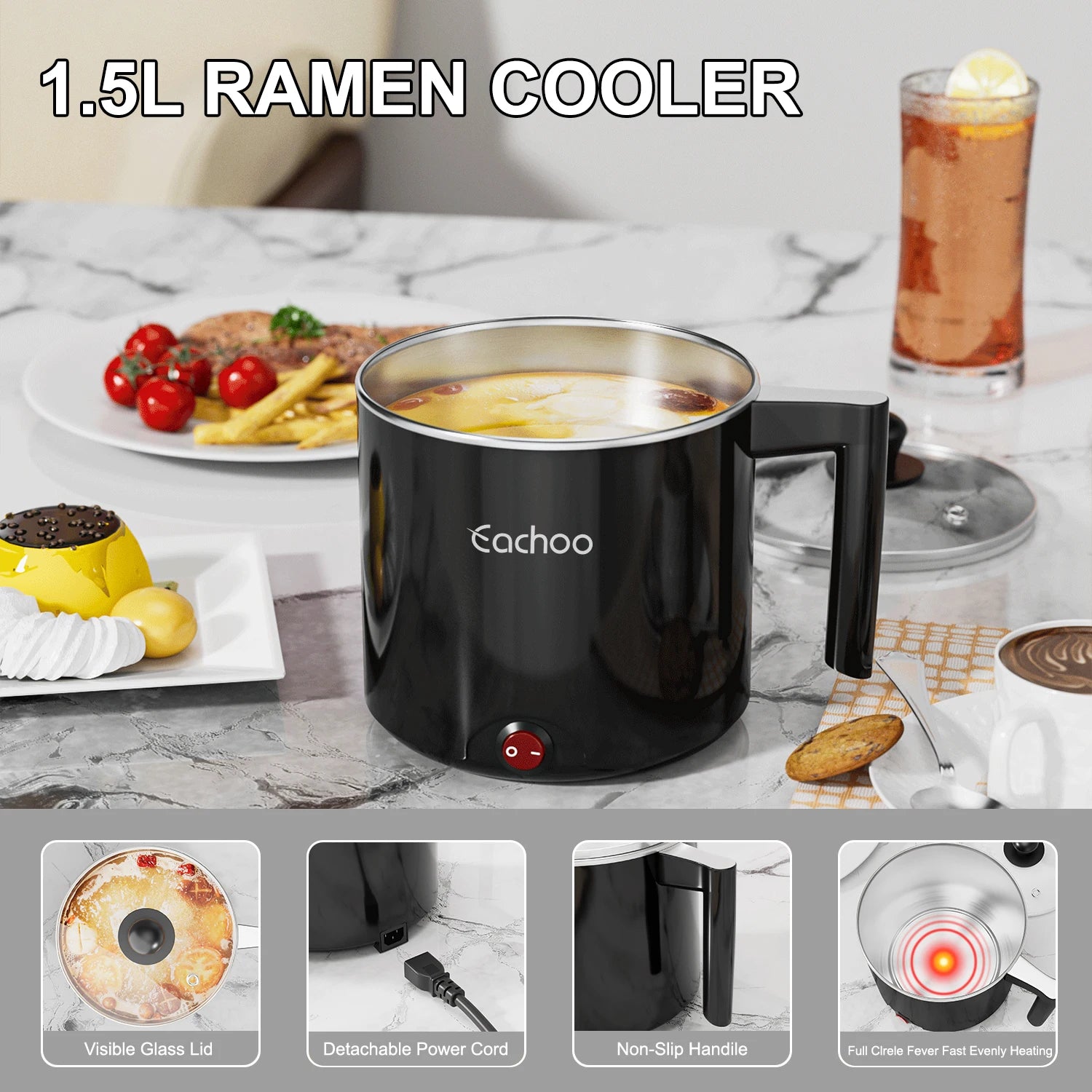 1.5L Electric Hot Pot Saucepan