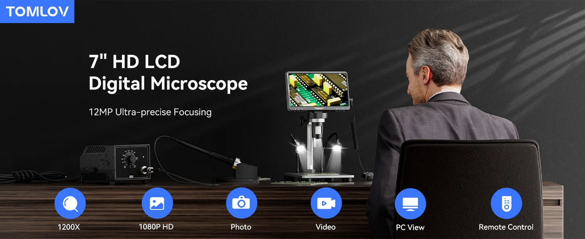 DM9 Digital Microscope with 7-Inch Display