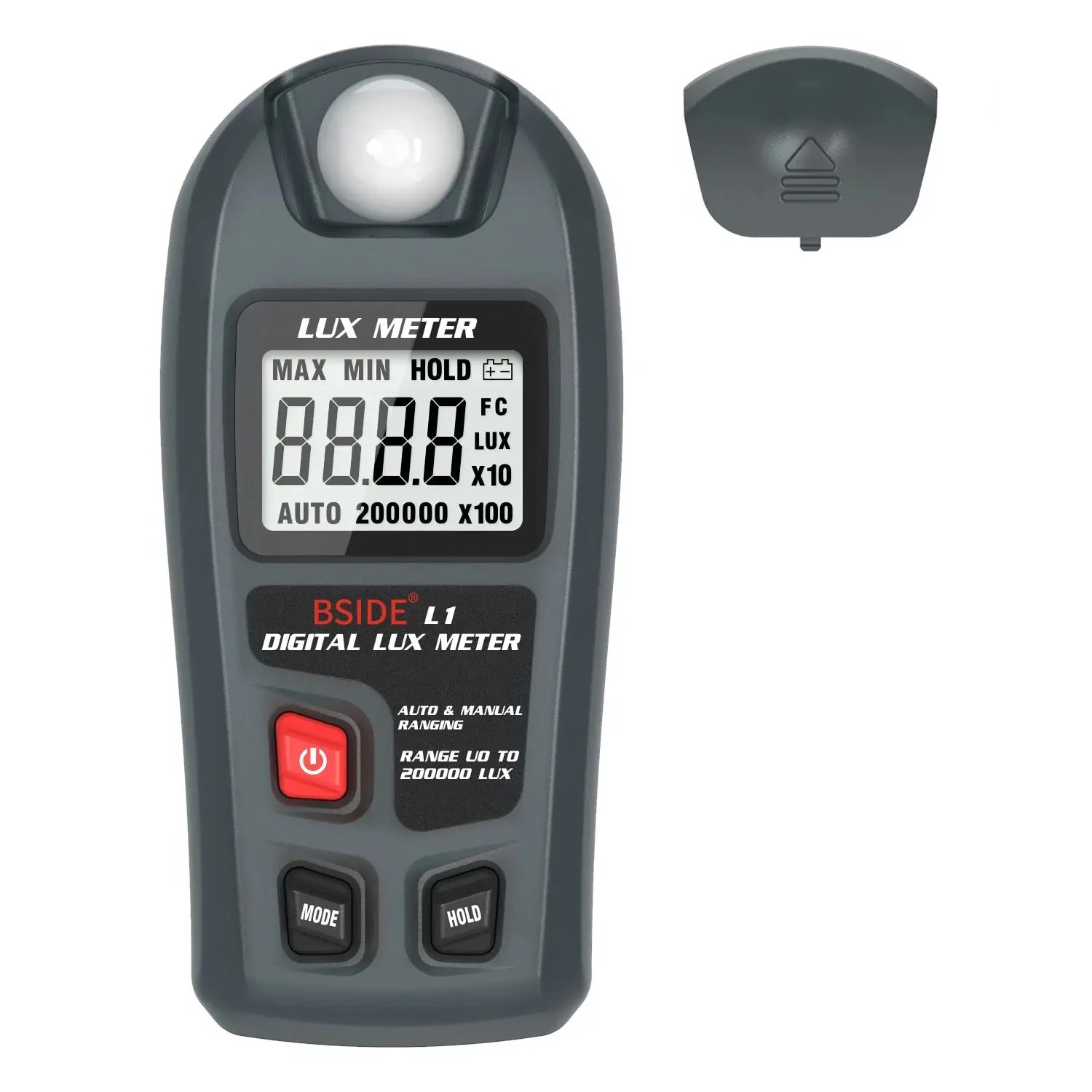 BSIDE Lux Meter Digital Illuminometer 0~200,000lux LCD Pocket Light Meter Lux/FC Measure Tester Sensor Photometer Luxmeter 