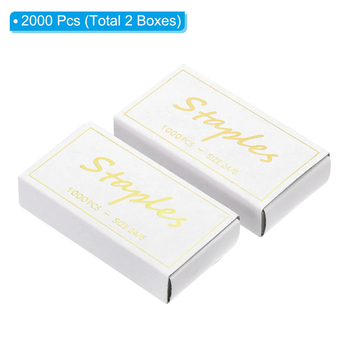 Rose Gold 24/6 Staple Refills, 2,000 Pieces