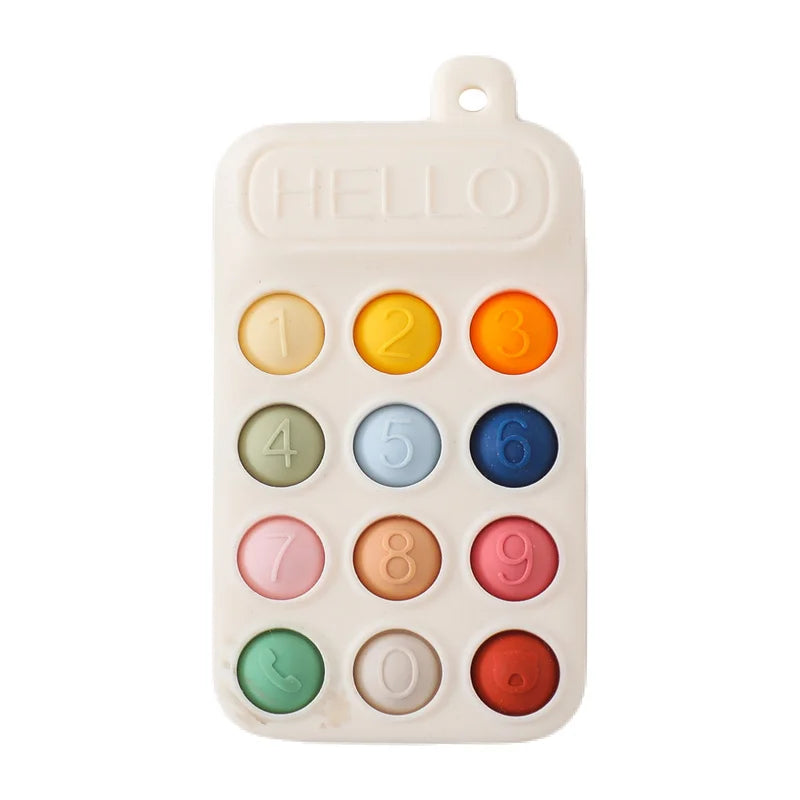 Bear-Shaped Phone Teether Toy for Teething Babies