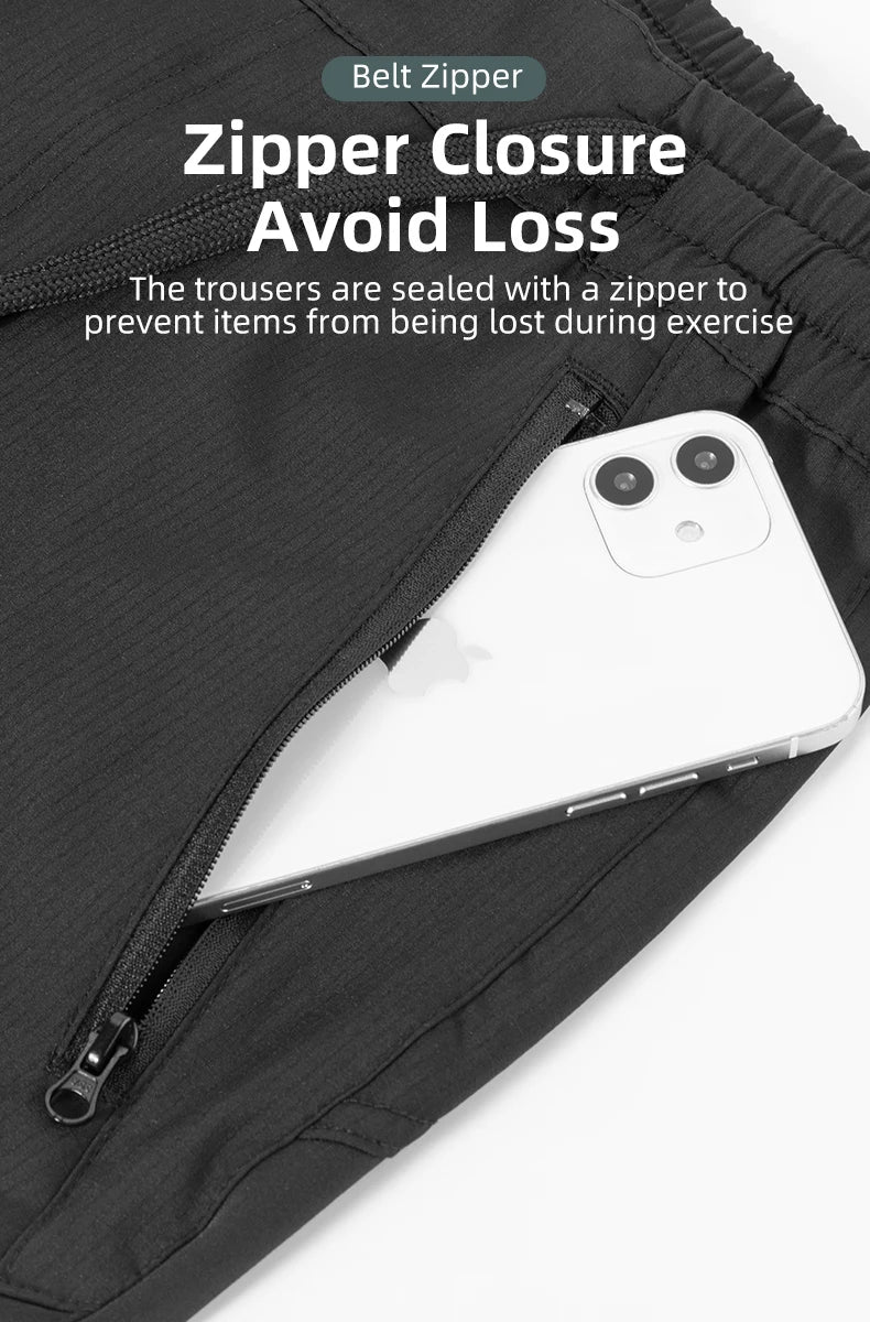 Men’s Cycling Pants with Elastic Waist and Stretch Fit