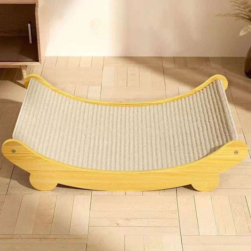 Wooden Cat Scratching Pads Multifuction Cats Sleeping Bed Detachable Wear-resistant Cat Scratch Board Kitten Grinding Cats Toys 