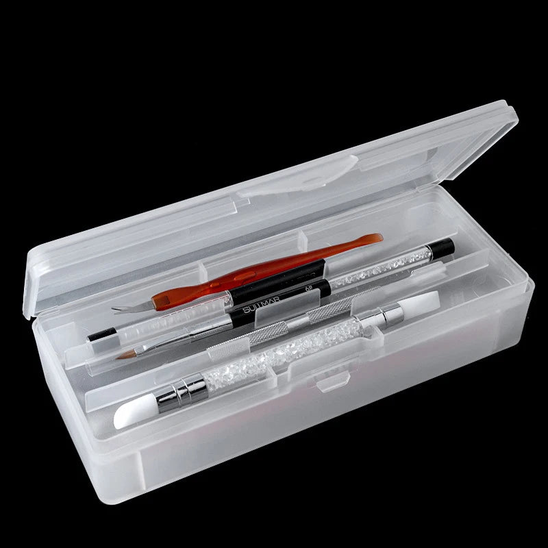 Double-Layer Nail Tool Storage Box