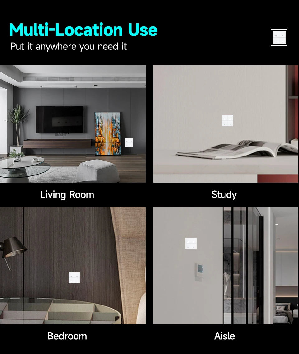Tuya Zigbee Scene Switch - One to Four Gangs