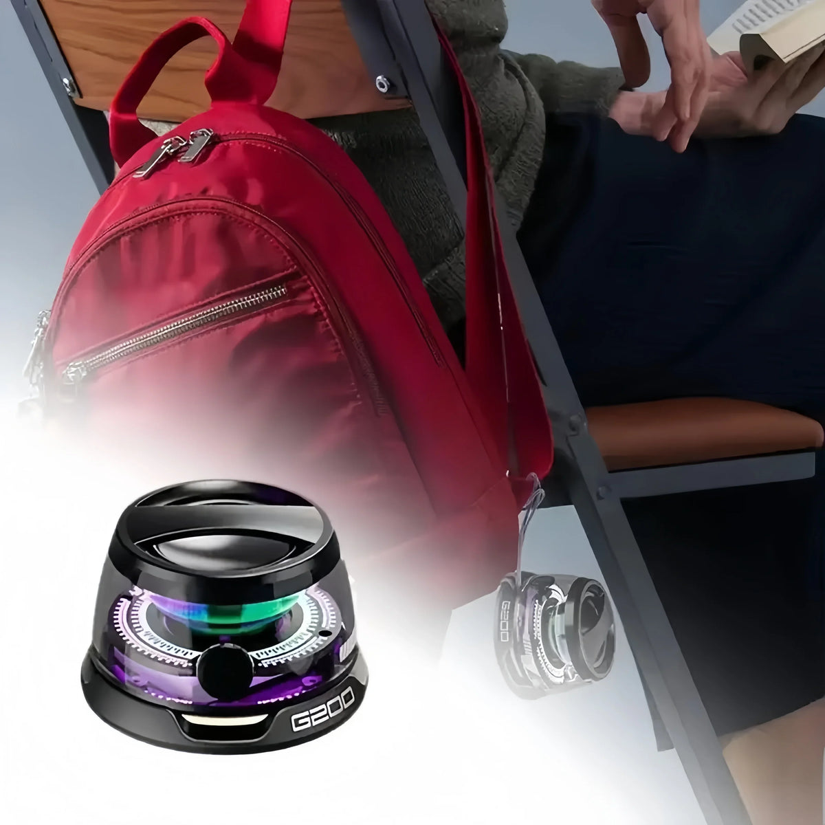 Bluetooth 5.3 Mini Speaker with Magnetic Base and Lanyard