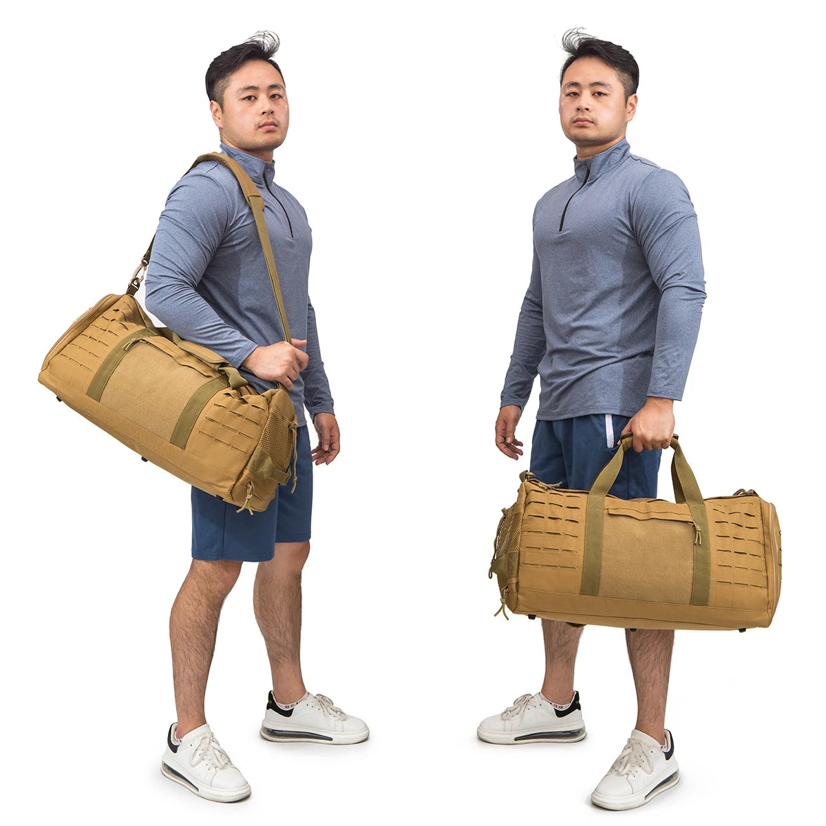 40L Tactical Travel Backpack with Shoe Compartment and MOLLE Webbing