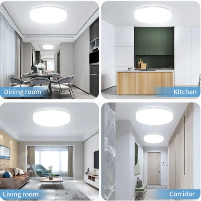 Plafonnier rond LED extra-plat SM-65, 15–30 cm