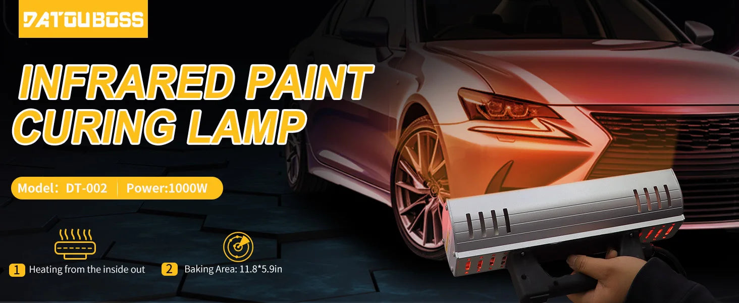 Portable Infrared Paint Curing Lamp 1000W/2000W for Car Repair