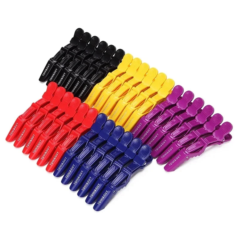 6 szt./zestaw plastikowych spinek do włosów, klamry fryzjerskie, klipsy krokodylkowe do stylizacji w salonie, akcesoria do włosów