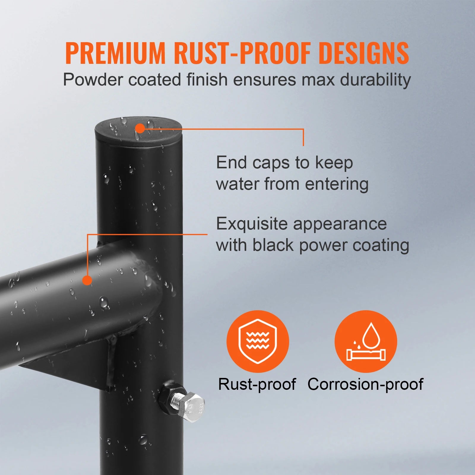 Adjustable Truck Ladder Rack 46-71 in 800 lbs Capacity Steel