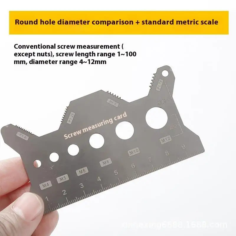 Screw Thread Pitch and Diameter Gauge