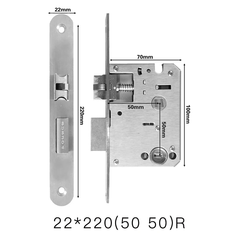 Mortise Lock Body for Compatible Smart Locks