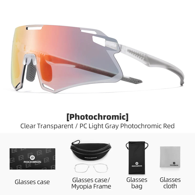 Photochromic Cycling Glasses with TR90 Frame