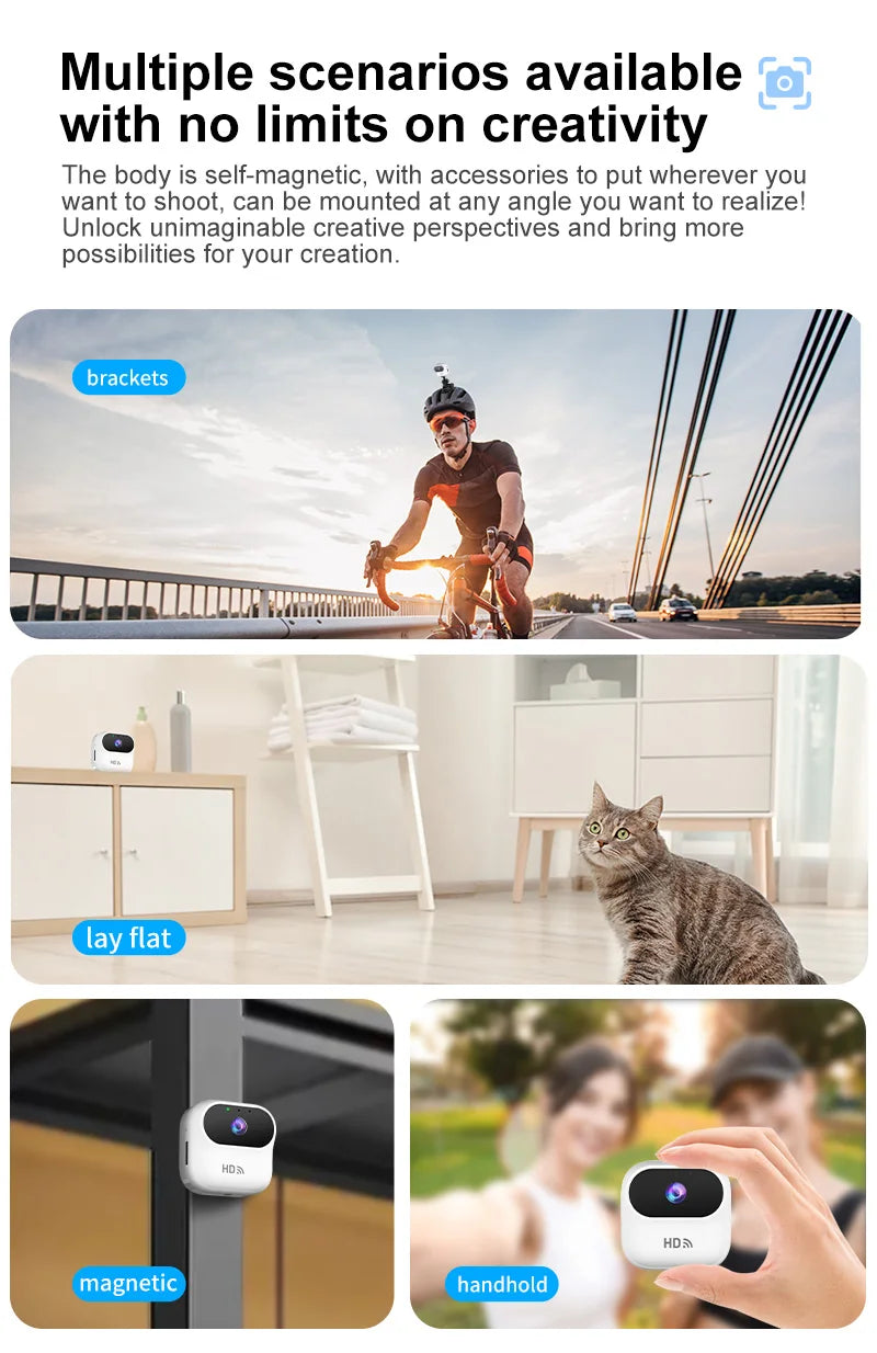 Mini 1080P WiFi Security Camera with Motion Alerts