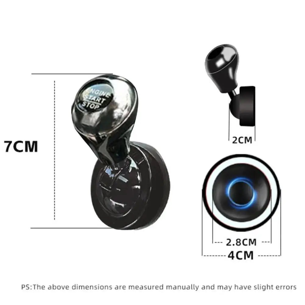 Aluminium Push-Start Button Trim for Car Interiors