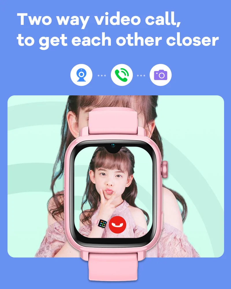 4G Kids GPS Smart Watch with Video Call, SOS, Camera, WiFi and App Download