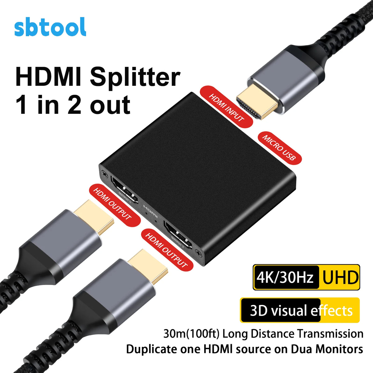 Divisor HDMI - Uma entrada para duas saídas