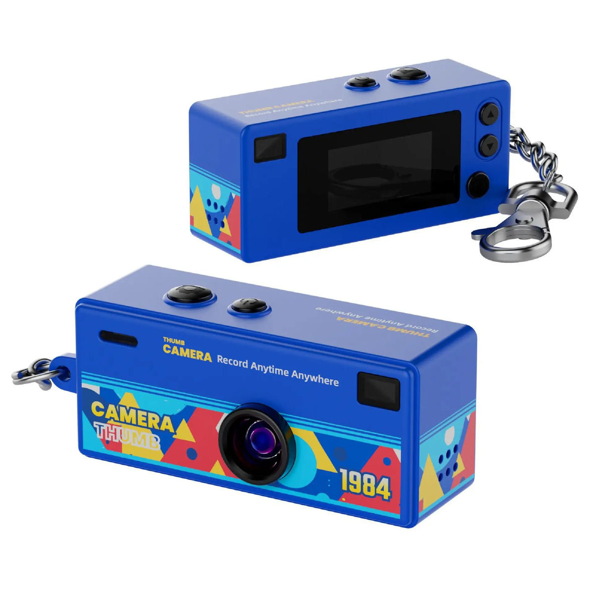 Retro Mini Keychain Camera 1080P with Screen