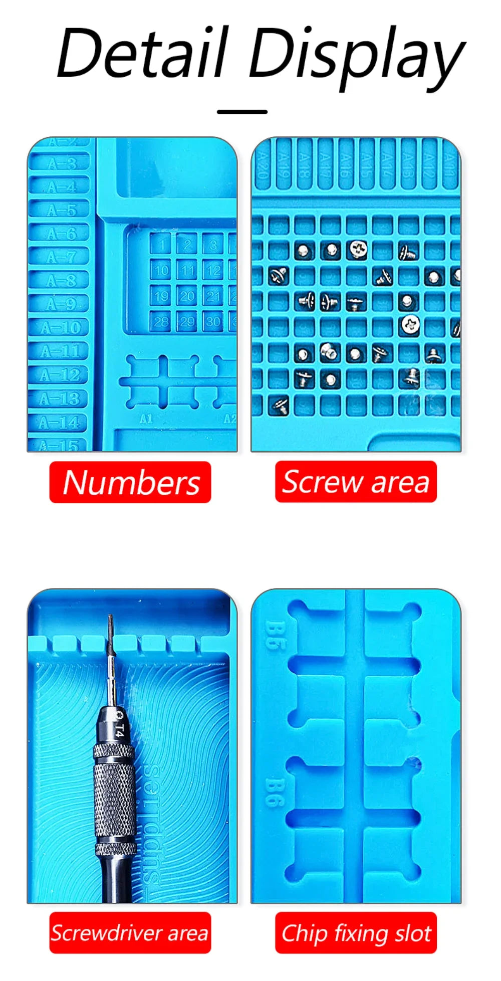 Silicone Electronics Repair Mat, Magnetic & Plain Options