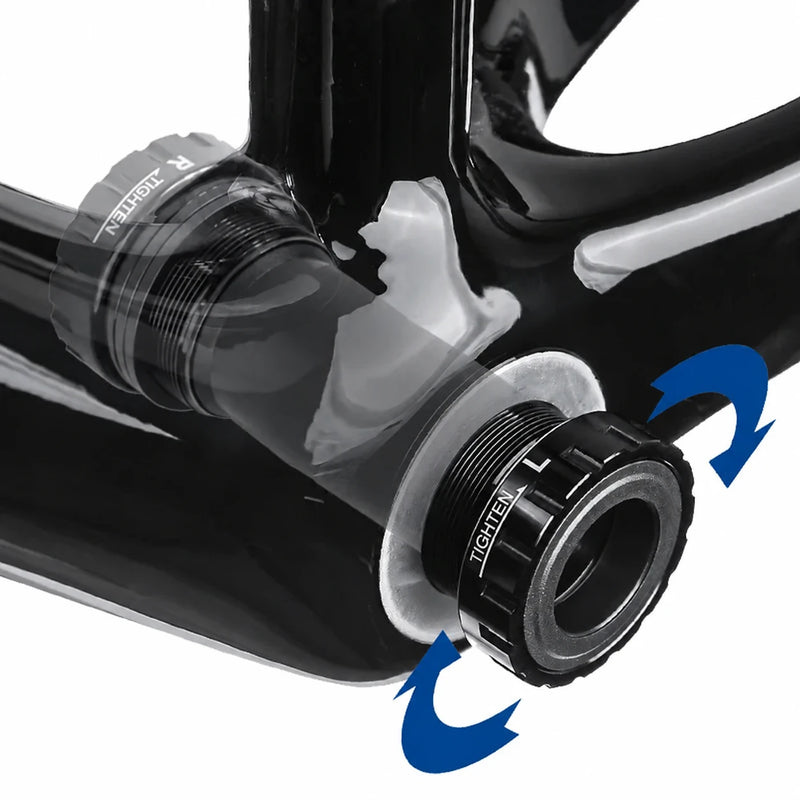 Movimento pedaleiro roscado BSA para bicicleta, 68/73 mm, 24 mm