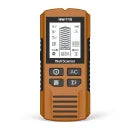 كاشف معادن جداري 6 في 1 مع شاشة LCD مستشعر ماسح جداري كهربائي عالي الدقة لكشف العوارض الخشبية والجهد المتردد والأسلاك الحية والكابلات