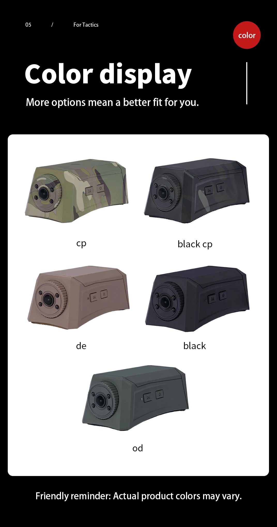 Tactical Helmet Camera with 720P HD Video Recording