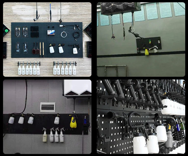 Wall Pegboard Storage Panel, Black or White