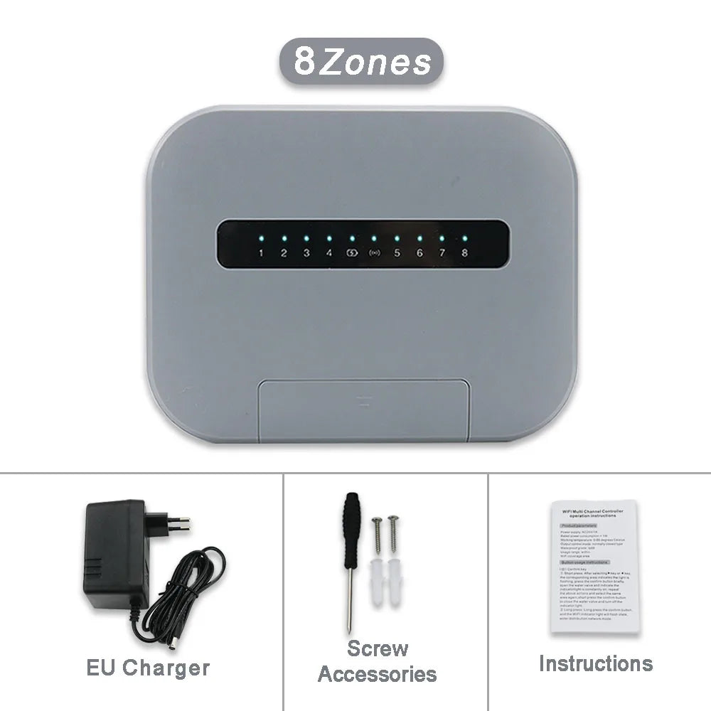 Six- or Eight-Zone Wi-Fi Irrigation Controller