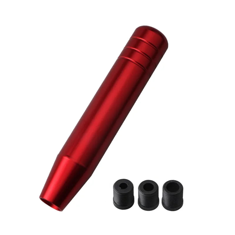 Universal Auto 13cm 18cm Length Manual Car Gear Shift Knob Aluminum Gear Shift Knob Racing Car Shift Gear Knob With 3 Adapters