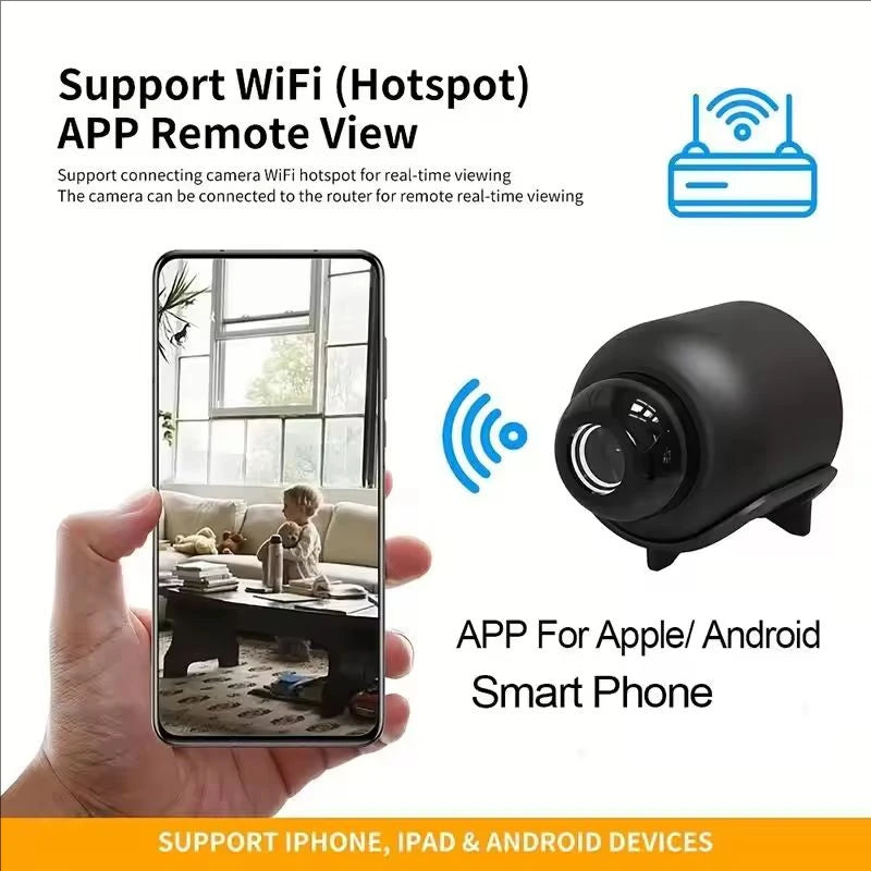1080P Mini Camera with Night Vision, Motion Detection, WiFi