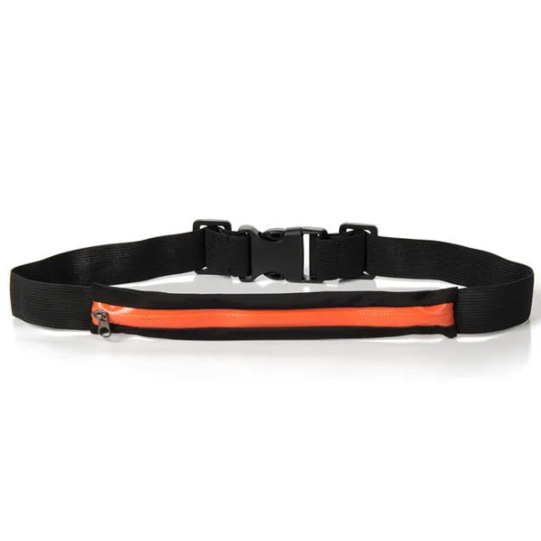 Running Waist Pack Double Pocket Waterproof Phone Belt Nylon Casual Small Fanny Bag Traveling Cycling Hiking Sport Gym Shopping 