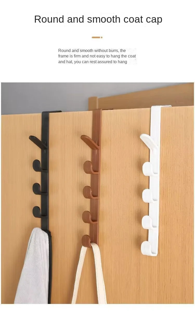 Behind the Door Coat Hook Hanger behind the Door Cabinet Wardrobe Dormitory Door Hook Storage Rack 