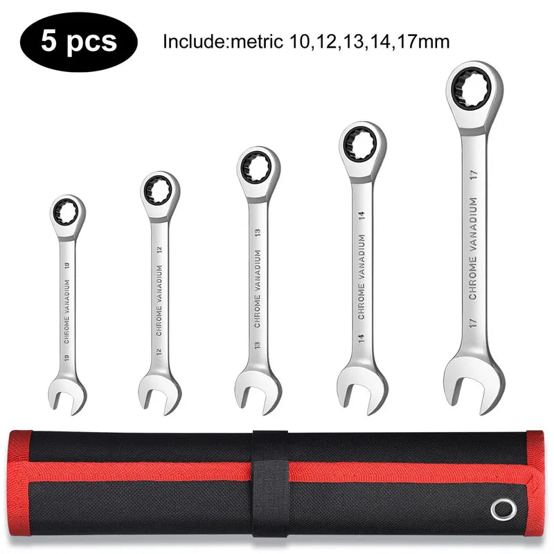 Ratcheting Combination Wrench Sets